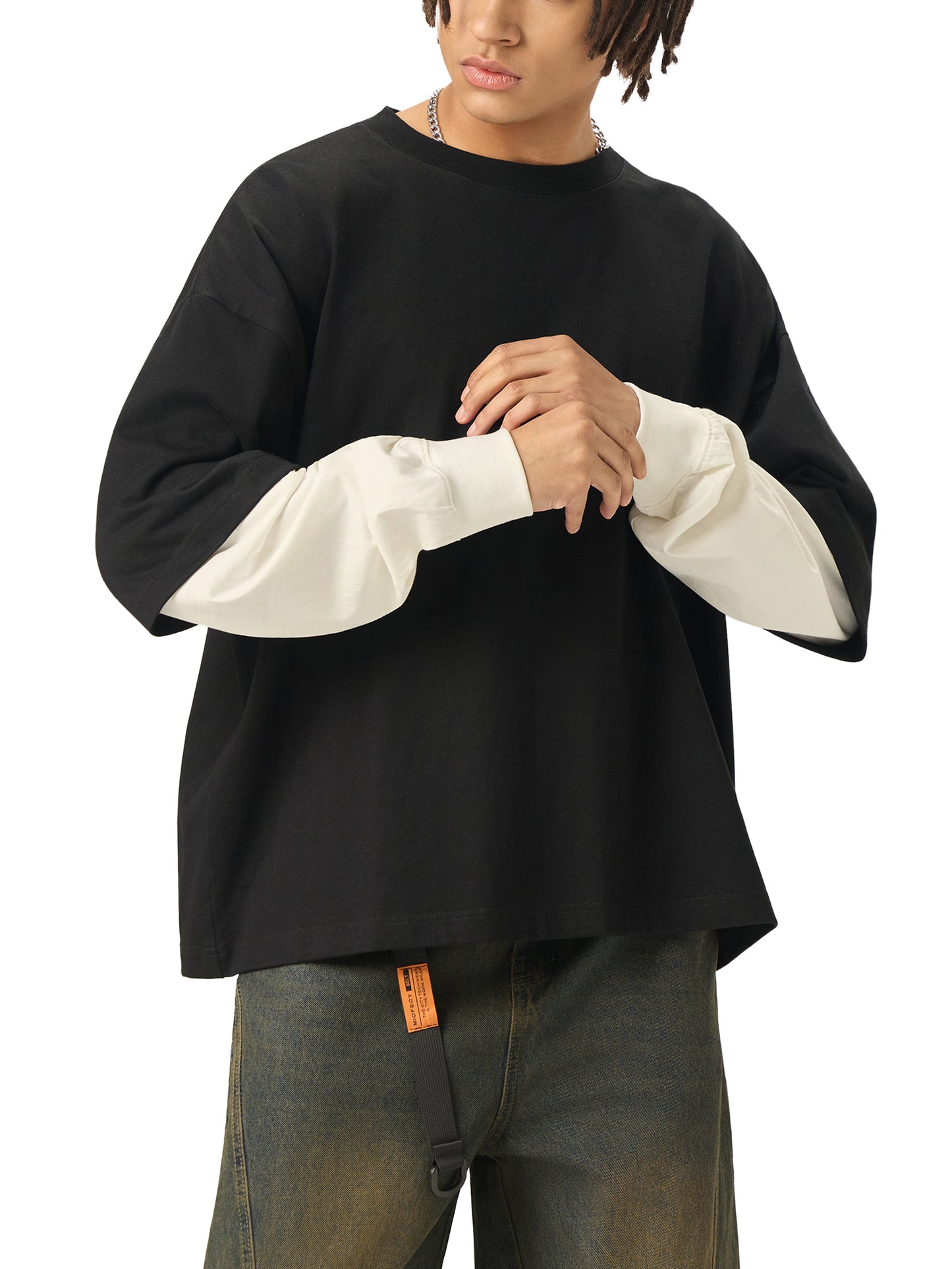 Céleste Noir Layered T Shirt