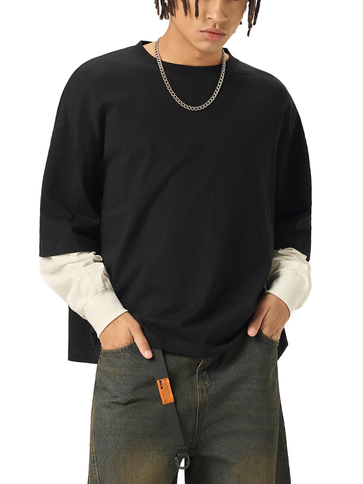 Céleste Noir Layered T Shirt