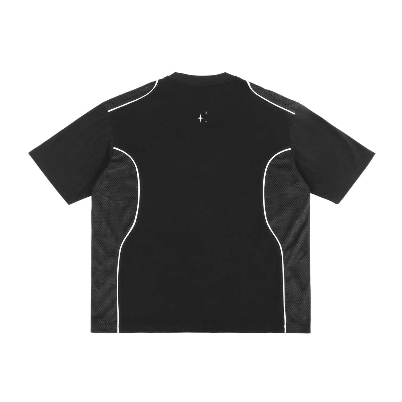 Celeste Noir Piped Panel T-Shirt