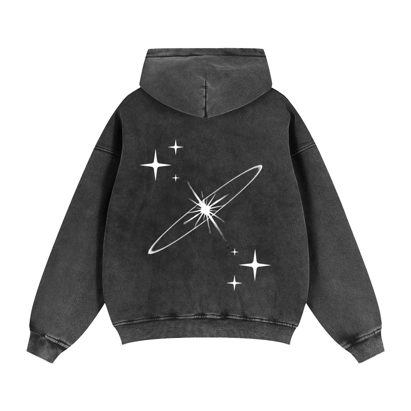 Céleste Noir Zip Up Hoodie