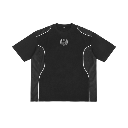 Celeste Noir Piped Panel T-Shirt