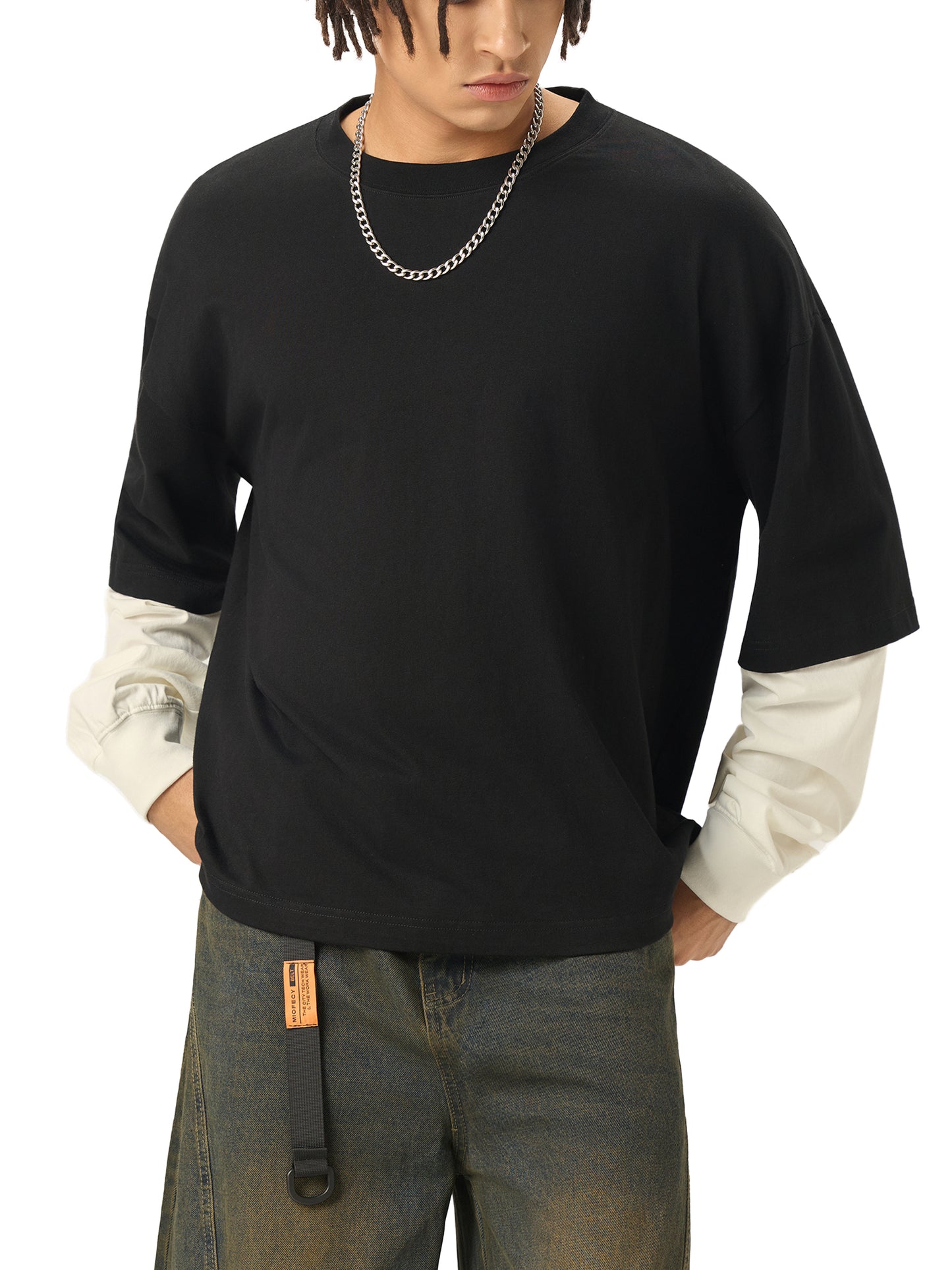 Céleste Noir Layered T Shirt